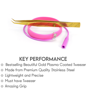 Pinzas de pestañas japonesas para extensiones, herramientas de pestañas, pinzas de punta de fibra, acero inoxidable japonés para un agarre perfecto - Product Image 5