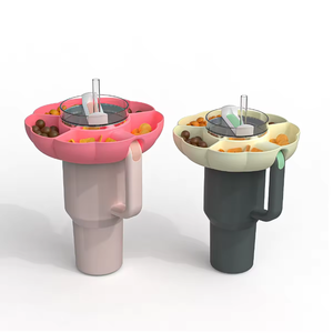 Ciotola vassoio Snack per Stanley 40oz Tumbler in <span class=keywords><strong>Silicone</strong></span> riutilizzabile accessori per porta anelli Snack per la forma di zucca di Stanley Cup - Product Image 2