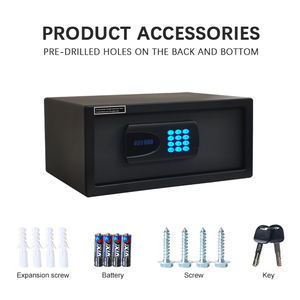 Caja de Seguridad Electrónica Digital Comercial para Hotel con Cerradura de Acero Laminado en Frío, Desbloqueo por <span class=keywords><strong>Contraseña</strong></span>/Llave Mecánica y Aplicación TTLock - Product Image 5