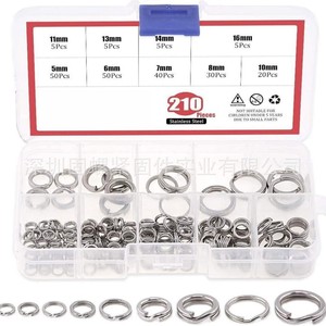 304 Stainless Steel Spring Washers 210pcs Set Open Elastic Gaskets For Mechanical Assembly - Product Image 2