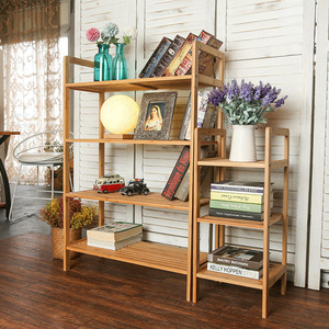 Bamboo <b>Storage</b> Rack 3 Tier Standing No Drill Living Room <b>Kitchen</b> Bedroom Shelf Durable Organization <b>Unit</b> - Product Image 2