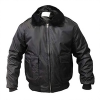 Blouson bomber d'hiver pour homme, coupe ajustée, col montant, fermeture éclair sur le devant, respirant, embossé, 100% coton, pour uniforme de garde de sécurité