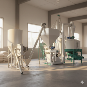 Línea de Producción de Alimento para Animales de Granja de Alta Eficiencia Energética para Producción de Alimento para Aves de Corral - Product Image 2