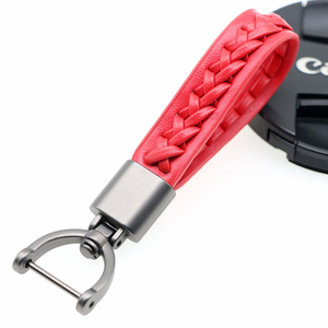 Porte-clés personnalisé 2026 en cuir ultra-résistant avec corde en cuir et design fer à cheval, idéal pour les affaires, avec clé en métal durable - Product Image 3