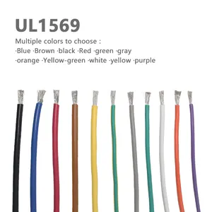 Hook Up Wires Cables Manufacture UL1569 PVC Jacket Cable And Wire 300V 105C 22AWG 20AWG 24AWG 26AWG 28AWAG 30AWG Hook Up Wirefor Automobile