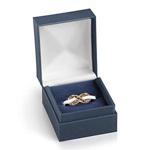 Anillo H100 Infinite Eternity de Plata 925 con Cristal Redondo en Canal, Anillo Fino Unisex para Boda - Product Image 3