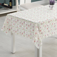 Nappe de table classique RNPT en EVA imprimé, motif subtil, imperméable et résistante aux taches, pour cuisine et salle à manger