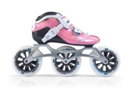 Patins à roulettes professionnels à 3 roues avec doublure en coton, cadre en fibre de carbone monocouche, roues en PU, légers, robustes et confortables