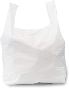 Sacs de T-shirt de HDPE de petite entreprise avec des poignées de longueur de main pour l'impression durable et recyclable de Flexo de supermarché disponible - Product Image 1