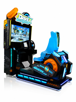 LECHUANG Machine de jeu d'arcade de course automobile pour un joueur, simulateur de conduite à monnayeur, pour centre de divertissement intérieur et salle de jeux, en métal