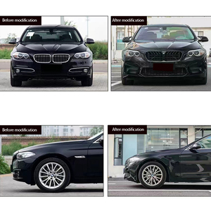Parachoques de coche para <span class=keywords><strong>BMW</strong></span> 5 Series F10 F18 actualización <span class=keywords><strong>M5</strong></span> <span class=keywords><strong>520</strong></span> 525 530L Kit de carrocería parachoques delantero parachoques trasero faldones laterales guardabarros 2011-2017 - Product Image 4