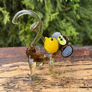New Handmade High Borosilicate Murano Glass Folk Art Angel Feng Shui <b>Easter</b> <b>Book</b> Giraffe Animal Art 3D Form Tiny Glass Glass - Product Image 1
