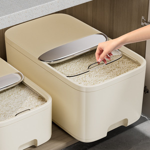 Rice Storage Container 30kg Sealed Insect Proof Rectangle Rice Box For Home Use - Product Image 1
