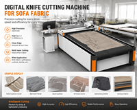 Machine de découpe automatique CNC à couteau oscillant pour tissus d'ameublement, textiles et fabrication de meubles