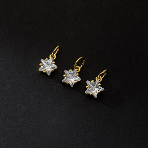Delicate S925 Sterling Silver Brilhante Zirconia Mini Estrela Pingente Encantos Para Colar Pulseira Brincos Permanent Jewelry Making - Product Image 4