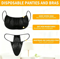 Ensemble soutien-gorge et culotte jetables en non-tissé pour salon de beauté, doux, respirant, respectueux de la peau, pour bronzage, spa, voyage, hôtel