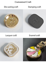 Support Petit Lot Personnalisation Métal Solide Parfum Boîte En Alliage De Zinc Cas Pour Cosmétique