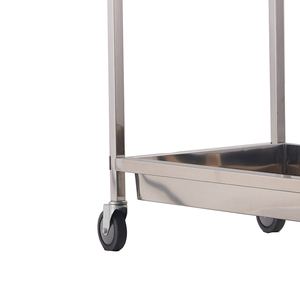 Aço inoxidável Carrinho Utilitário com Rodas Serviço Trolley <span class=keywords><strong>para</strong></span> Hotéis Restaurantes Home Catering Servindo Carrinho com Prateleira De Armazenamento - Product Image 5
