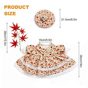 Nuevo Conjunto de Ropa Decorativa de Poliéster para Bebé, Vestido Mini Floral de Otoño para Porche/Patio - Product Image 2