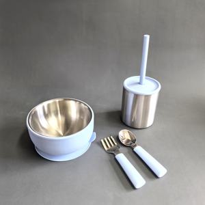 Juego de Vajilla de Acero Inoxidable 304 Libre de BPA 2025, <span class=keywords><strong>Plato</strong></span> y Tazón <span class=keywords><strong>para</strong></span> Niños <span class=keywords><strong>con</strong></span> Succión de Silicona, Apto <span class=keywords><strong>para</strong></span> Bebés - Product Image 5