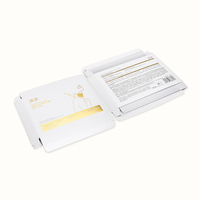 Masque de Cou Anti-Âge de Luxe Réducteur de Rides, Emballage Personnalisé pour Soins de la Peau avec Impression Dorée pour Marques de Beauté OEM/ODM