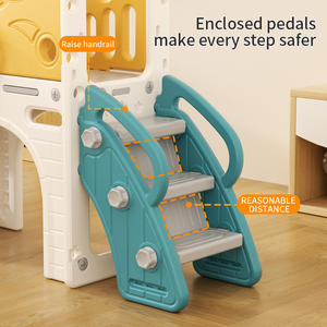 Feelkids - Juego de Columpio y Tobogán de Plástico para Niños, Diseño de Cohete Interestelar, para Interiores, para Bebés y Niños - Product Image 4