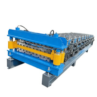 Machine de formage de rouleaux entièrement automatique à double couche pour panneaux de toiture et de mur en acier coloré, offre spéciale
