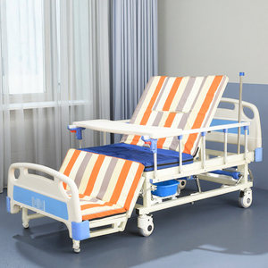 نظام سرير التمريض اليدوي ذو الخمسة قضبان المنحنيات الكاملة القابلة للتعديل - معدات العلاج التمريضي للمستشفيات مع وظيفة المرحاض - Product Image 2