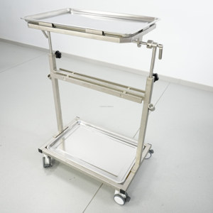 의료용 스테인리스 스틸 트롤리, 이동식 기구 트레이, CE 인증 클래스 I, 1년 보증 - Product Image 4