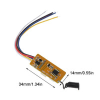 Module récepteur sans fil RF LED08A pour contrôle d'éclairage, relais basse consommation, kits de télécommande / Marche/Arrêt 433 MHz