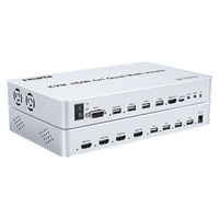 Multivisor Cuádruple de 4 Entradas y 1 Salida con Conmutación KVM 4K60Hz y Soporte para Impresora