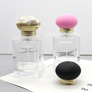 Envase de Perfume Cuadrado Transparente de Vidrio de 100 ml con Clip, Material de Embalaje Cosmético Vacío con Capacidad de 30 ml - Product Image 2