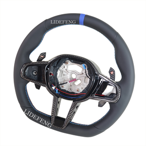 El <span class=keywords><strong>volante</strong></span> de fibra de carbono para el modelo <span class=keywords><strong>BMW</strong></span> a la serie 3 4 5 CS M2 M3 M4 G80 G82 G87 G20 G21 G42 G26 G29 M30i I3 I4 - Product Image 2