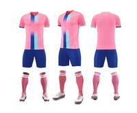 Ensemble Maillot et Short de Football Personnalisé pour Homme Adulte – 100% Polyester, Col Montant, Séchage Rapide, Respirant, Prêt-à-Porter, Impression Numérique Directe
