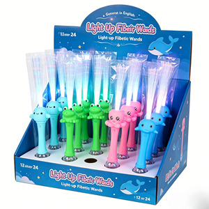 Varita Luminosa LED con Forma de Delfín y Hilos de Fibra Óptica, Artículos para Fiestas Temáticas del Océano, para Niños, Eventos al Aire Libre - Product Image 6
