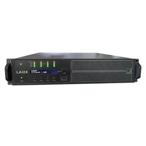 Yüksek son kalite LA12X DSP güç amplifikatörü 4*2200w sınıf D la12x ses amplifikatörü bilgisayar ile çalışmak