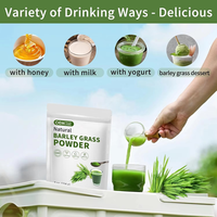 Poudre de jus d'herbe d'orge OEM riche en chlorophylle et en nutriments naturels, poudre d'herbe d'orge pour protéger le foie