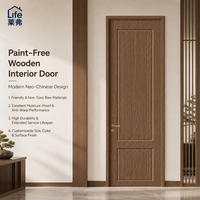 Nouvelle porte intérieure de style chinois, porte en bois écologique sans peinture, porte de chambre moderne sur mesure pour la décoration intérieure