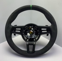 Volant de voiture personnalisé pour Porsche 911 718 Cayman Macan Panamera, volant sport avec marqueur supérieur vert