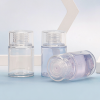 Flacon d'huile capillaire à bouchon à vis RTS 30 ml, flacon cylindrique court et robuste pour sérum de soin de la peau, PET haute transparence à paroi épaisse