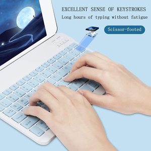 Compact Silent <strong>Wireless</strong> Azerty <strong>Keyboard</strong> &amp; Mouse Standard Ultra-slim <strong>Mini</strong> <strong>Wireless</strong> <strong>Keyboard</strong> And Mouse Set For Tablets Smartphone - Product Image 3