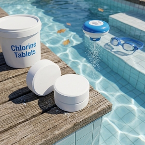 Nouvelle technologie, comprimés <span class=keywords><strong>de</strong></span> <span class=keywords><strong>nettoyage</strong></span> pour piscine, pureté <span class=keywords><strong>de</strong></span> l'eau 99 %, sûrs et efficaces, comprimés pour piscine. - Product Image 1