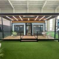 Casa Contenedor Expandible de Acero de 20 pies, Moderna, de Doble Ala, de Ensamblaje Rápido, Prefabricada, Móvil, Modular
