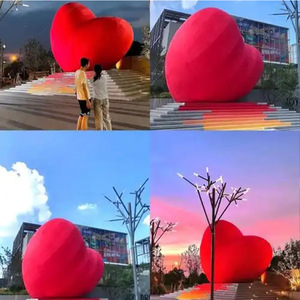 <span class=keywords><strong>Alerte</strong></span> Best-seller : Décorations gonflables <span class=keywords><strong>en</strong></span> forme de cœur avec logo, motifs de dessins animés <span class=keywords><strong>en</strong></span> forme de cœur <span class=keywords><strong>rouge</strong></span>, code d'amour qui fait battre les cœurs - Product Image 3
