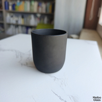 Bocaux à bougies uniques en verre à fond en U de 10 oz