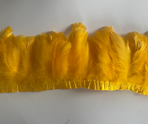 Cinta de tela de costura azul hecha a mano de 15-20cm, adorno de flecos de plumas de <span class=keywords><strong>ganso</strong></span> para manualidades, ropa, vestido, disfraz, zapato, accesorio de fiesta - Product Image 5