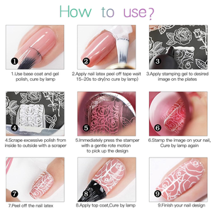 HEMEI Fábrica OEM/ODM Colores Mago Estampado <span class=keywords><strong>Gel</strong></span> Esmalte Plantillas Pintura para Nail Art Design - Product Image 4