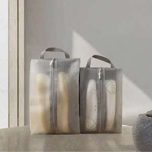 Tùy Chỉnh Du Lịch Lớn Thể Thao Sneaker Tổ Chức Tái Sử Dụng Polyester Dây Kéo Giày Túi Chuỗi Xách Tay Cho Giặt Lưu Trữ Dây Kéo - Product Image 3