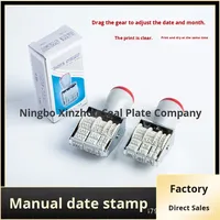 300 400 Anglais Date Bureau Planificateur Timbre Plastique Manuel Date Timbre