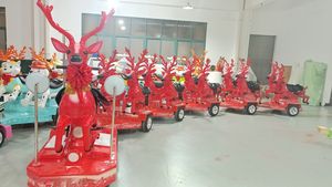 Nuevo y novedoso equipo de parque de atracciones de alta calidad, paseo en tren eléctrico sin rieles de ciervos a <span class=keywords><strong>la</strong></span> venta - Product Image 3